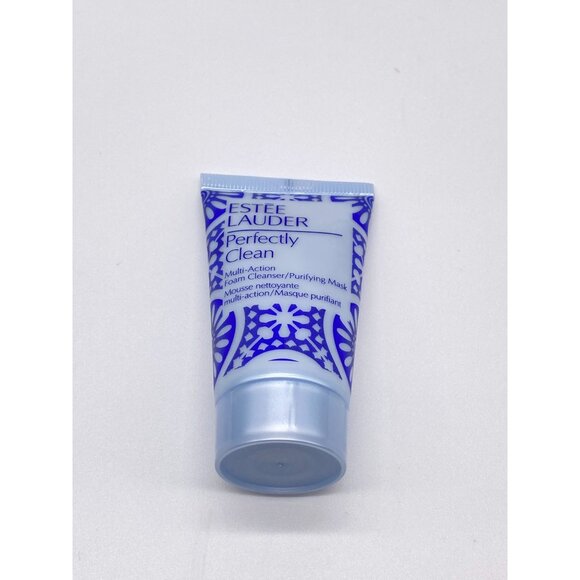 4 Estee Lauder Perfectly Clean Multi-action Foam Cleanser/ Purifying Mask, 1oz - Picture 6 of 7